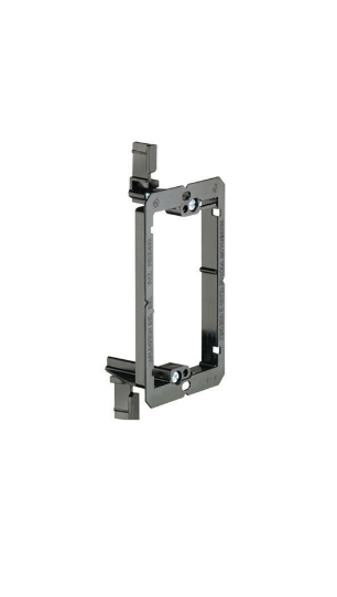 Original Dynotech catalog photograph: Old Work One Gang Low Voltage Bracket