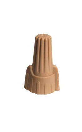 Original Dynotech catalog photograph: Tan Color Wire Nuts