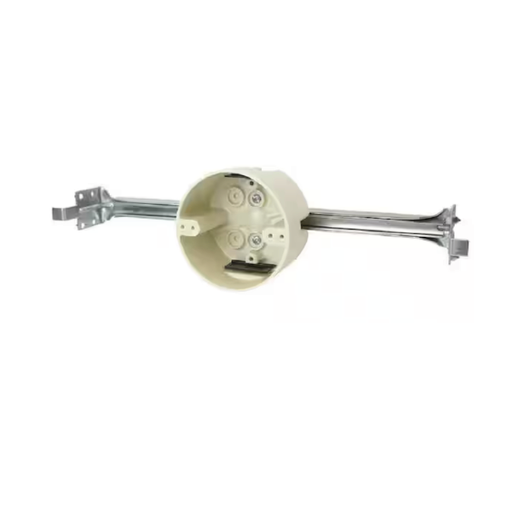 Original Dynotech catalog photograph: New Work Round Ceiling Fiber Glass with Bracket 22.6 Cu.In