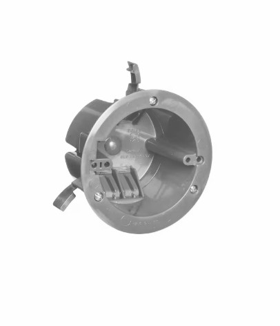 Original Dynotech catalog photograph: Round Ceiling Box with Grounding