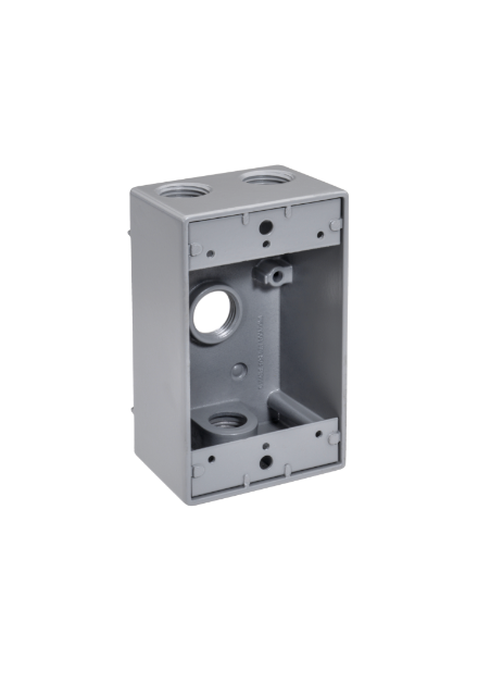 Original Dynotech catalog photograph: One Gang Bell Box Four Holes