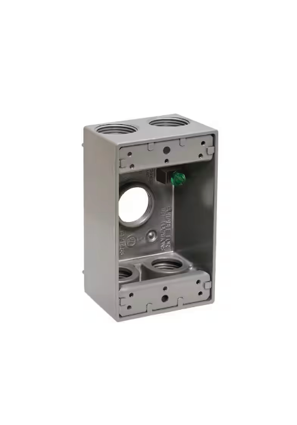 Original Dynotech catalog photograph: One Gang Bell Box Five Holes