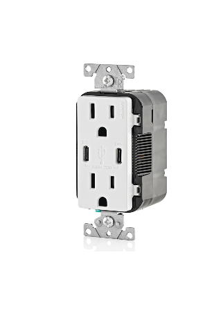 Original Dynotech catalog photograph: USB Outlet 15A with 2 x "C" Outputs