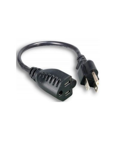 Original Dynotech catalog photograph: Extension Cord 1 FT. 16/3-13 AMP