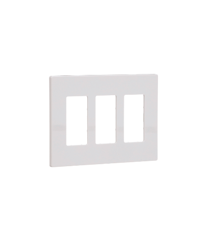 Original Dynotech catalog photograph: Three Gang Screwless Wall Plate