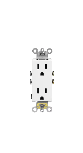 Original Dynotech catalog photograph: Decora Outlet 15A Tamper Resistant