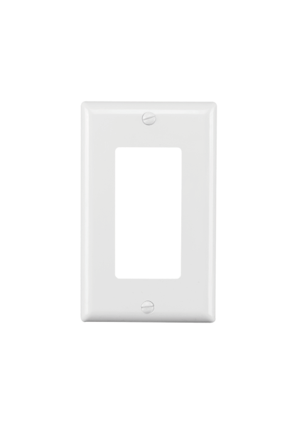 Original Dynotech catalog photograph: One Gang Wall Plate with Screws