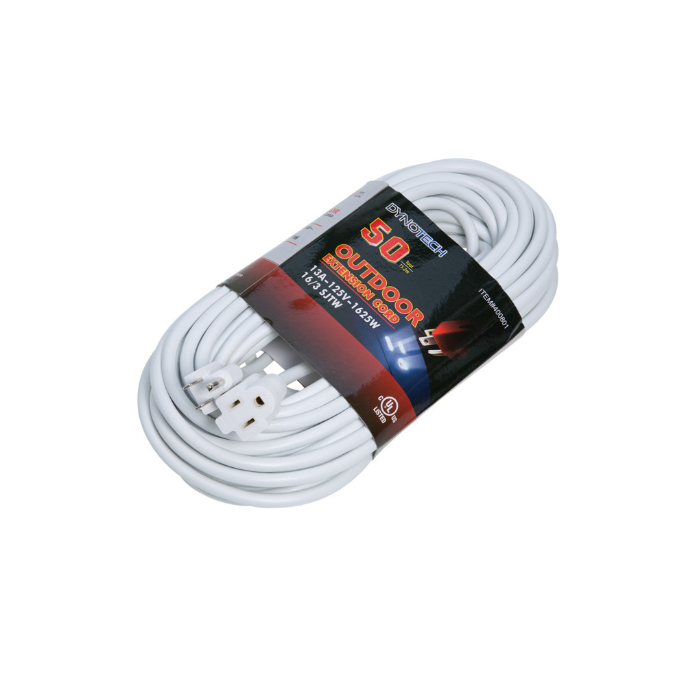 Original Dynotech catalog photograph: Extension Cord 25 FT. 16/3-13 AMP