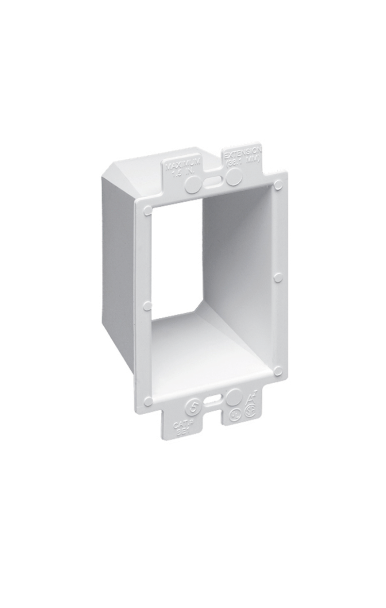 Original Dynotech catalog photograph: One Gang Electrical Outlet Box Extender
