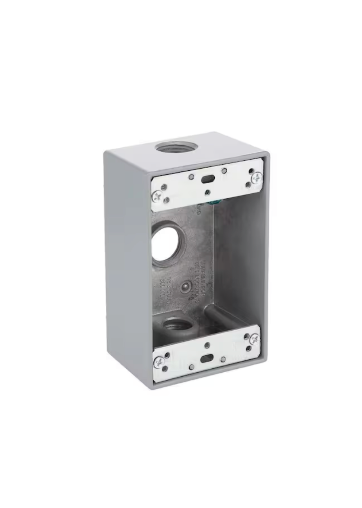 Original Dynotech catalog photograph: One Gang Bell Box Three Holes