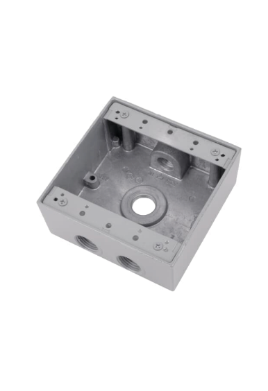 Original Dynotech catalog photograph: Two Gang Bell Box Four Holes