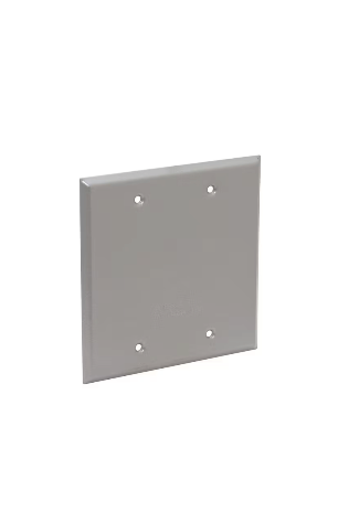 Original Dynotech catalog photograph: Two Gang Outdoor Blank Cover