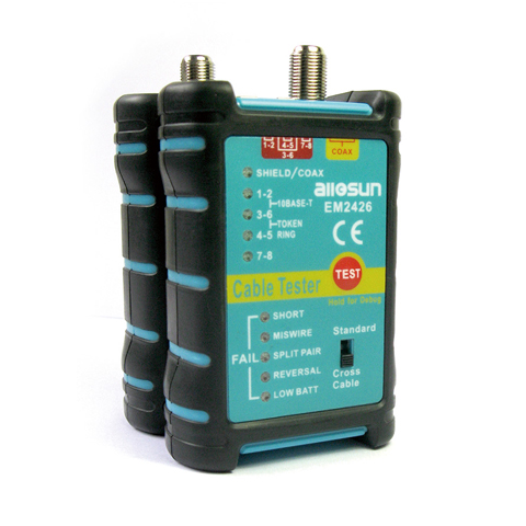 Original Dynotech catalog photograph: COAX & LAN Network Cable Tester