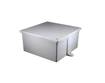 Original Dynotech catalog photograph: PVC Junction Box ETL  -  4x4x4