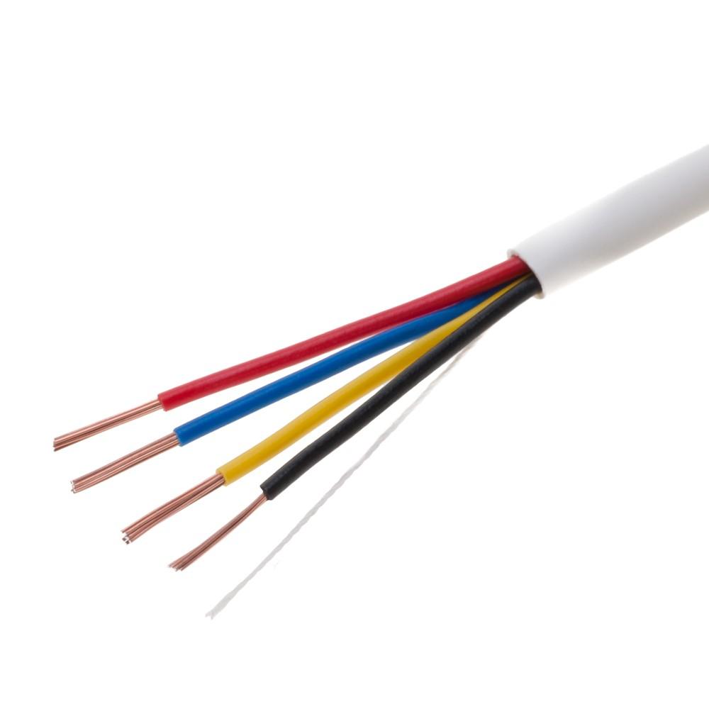 Matching supplier cable photograph: 18/4 CL2 Speaker Cable — Stranded CCA, White — 500 ft