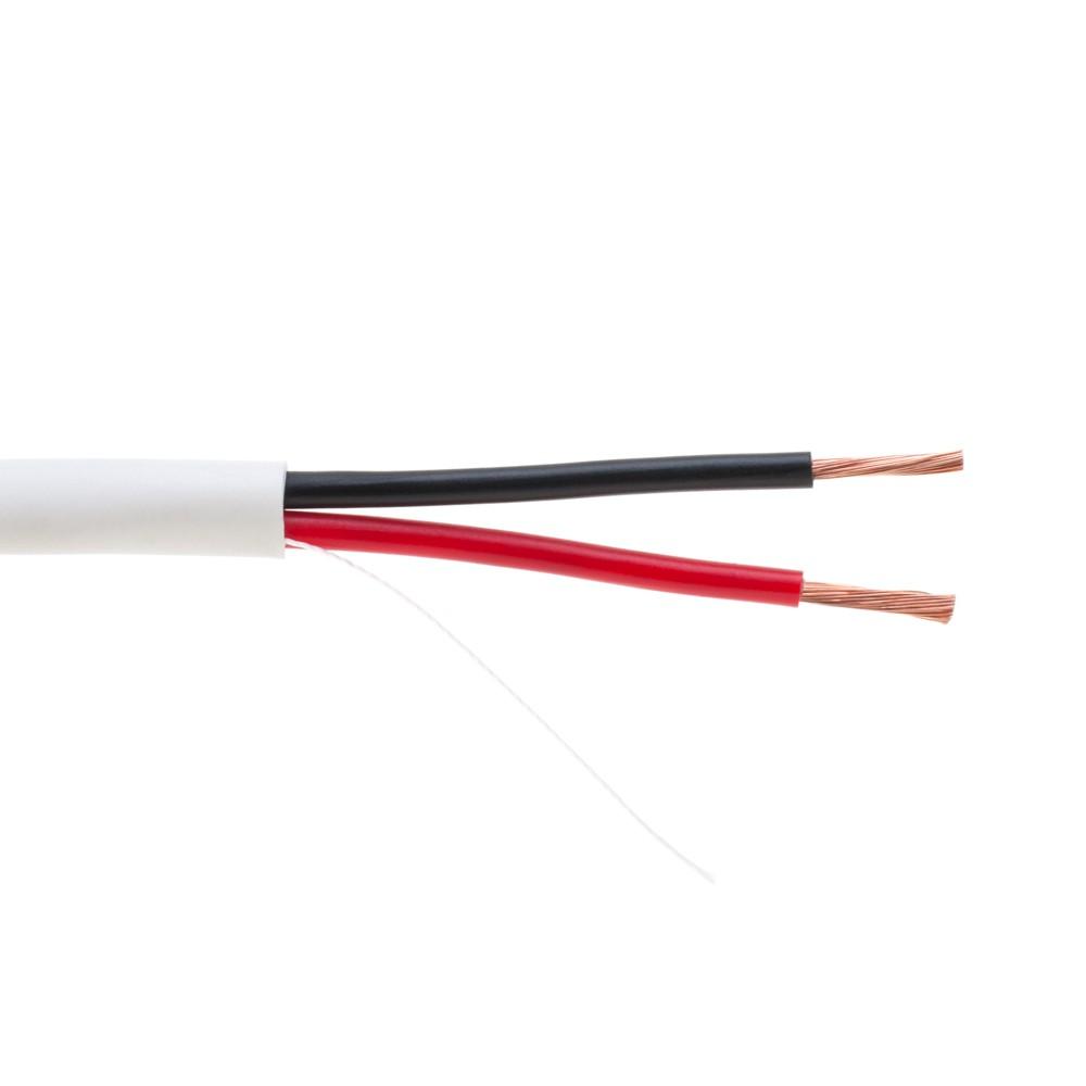 Matching supplier cable photograph: 16/2 CL2 Speaker Cable — Stranded CCA, White — 500 ft